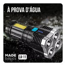 Lanterna LED 4 núcleos Super Potente